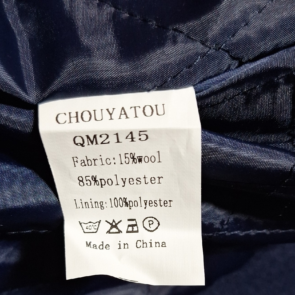 Navy Double-Breasted Coat - Picture 11 of 11